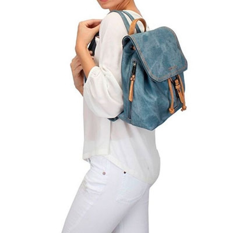 Mochila Feminina Casual São Conrado - Mochila Feminina Azul